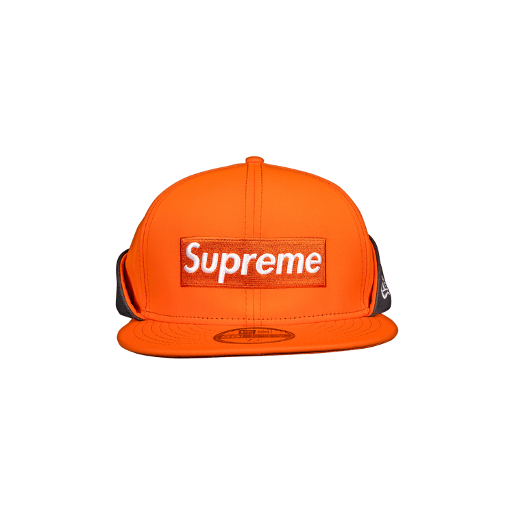 Supreme x WINDSTOPPER Earflap Box Logo New Era 'Orange'