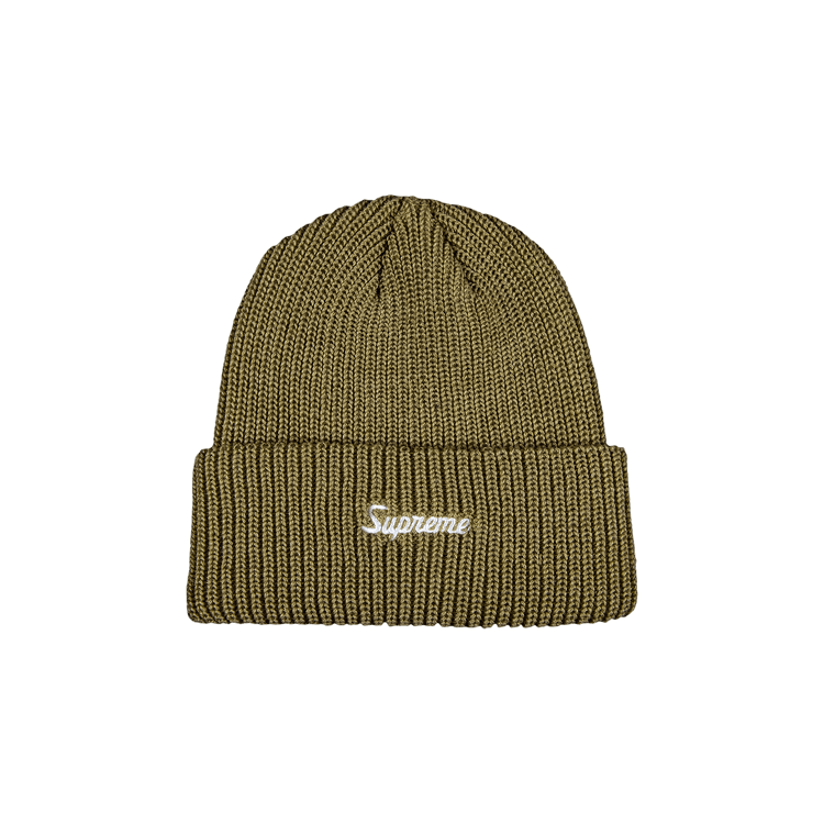 Supreme Loose Gauge Beanie 'Light Olive'