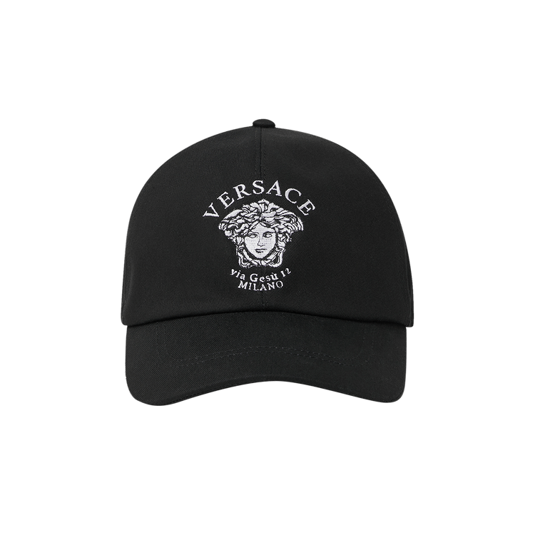 Versace Medusa Embroidered Hat 'Black'