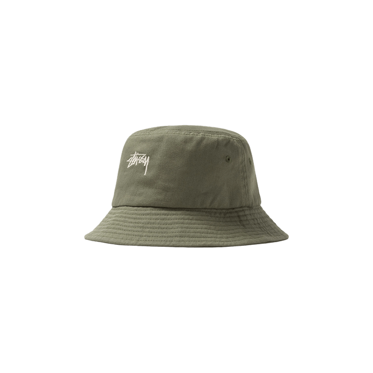 Stussy Stock Bucket Hat 'Olive'
