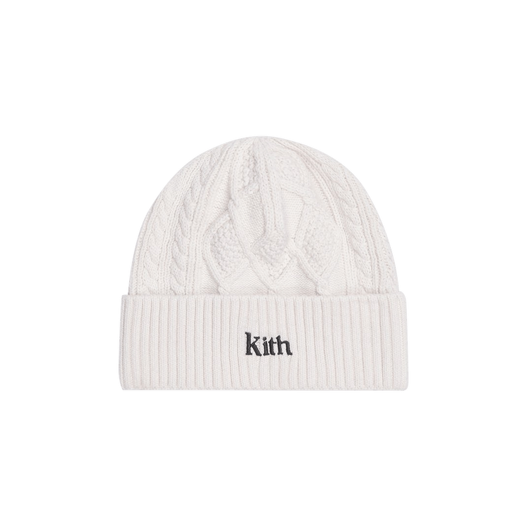 Kith Slyvan Cable Beanie 'Ivory'