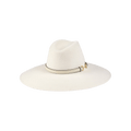 Gucci Felt Wide Brim Hat With Horsebit 'White'