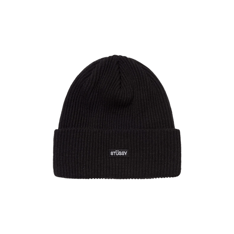 Stussy Small Patch Watchcap Beanie 'Black'
