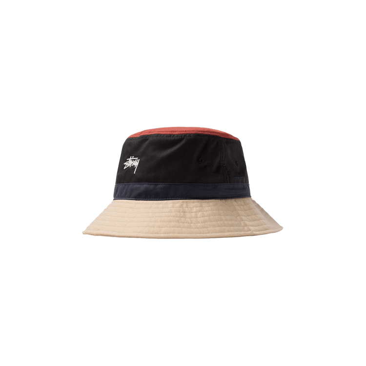 Stussy Color Block Bucket Hat 'Black'
