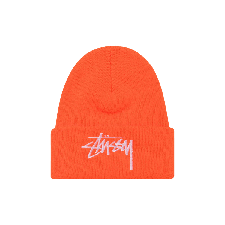 Stussy Big Stock Cuff Beanie 'Orange'