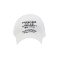 Balenciaga Languages Baseball Cap 'White/Black'