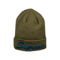 Supreme New Era Script Beanie 'Olive'