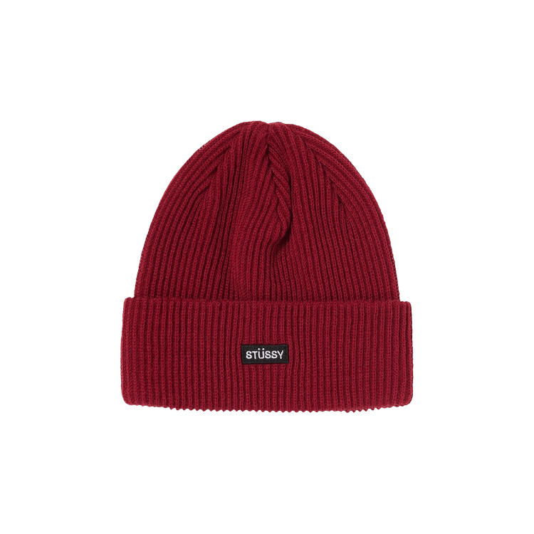 Stussy Small Patch Watchcap Beanie 'Cardinal'