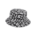 Palm Angels Broken Monogram Bucket Hat 'Black'