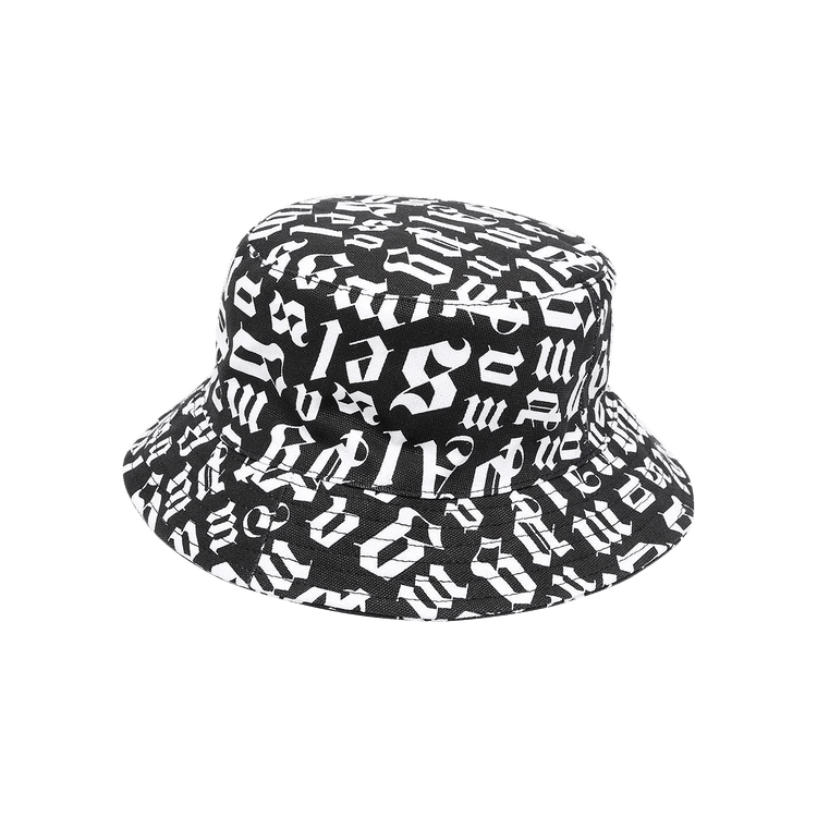 Palm Angels Broken Monogram Bucket Hat 'Black'