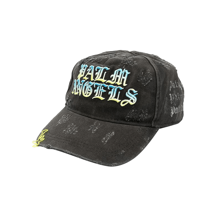 Palm Angels Hue Gothic Logo Cap 'Black/Multicolor'