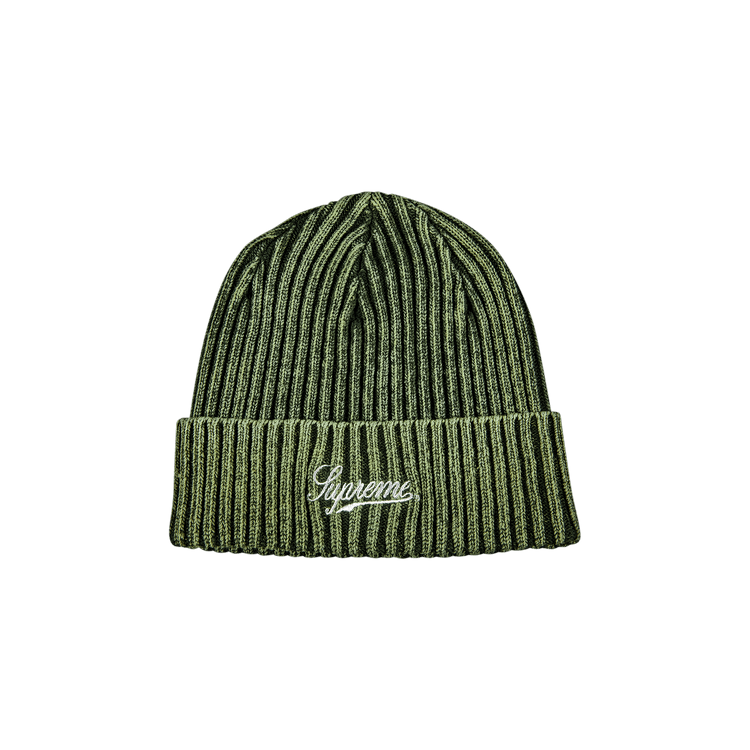 Supreme Bleached Rib Beanie 'Olive'