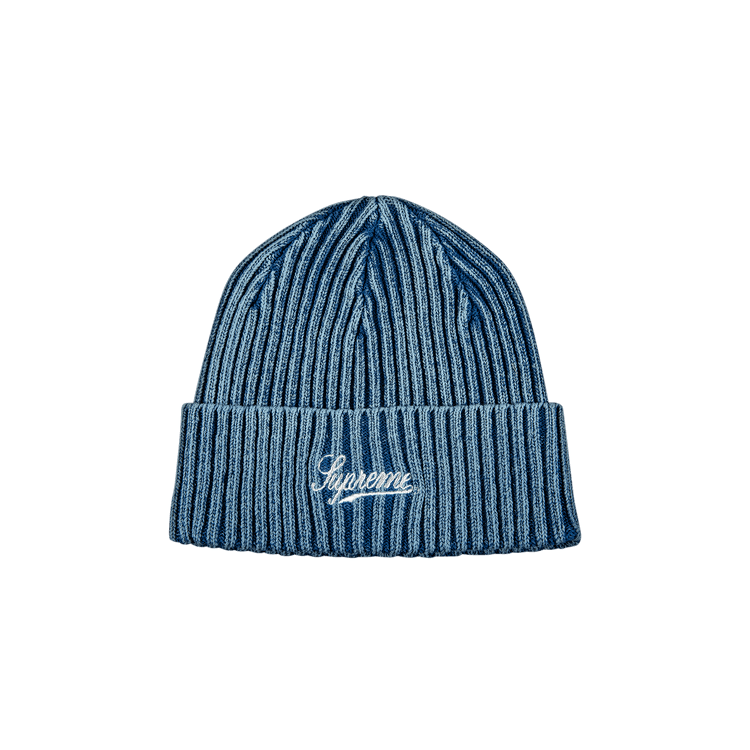 Supreme Bleached Rib Beanie 'Navy'