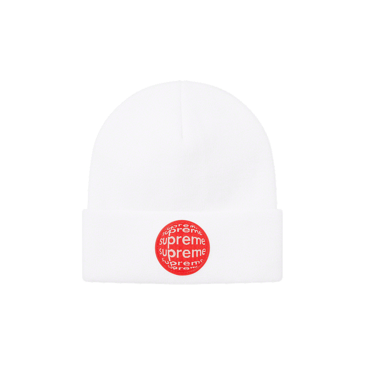 Supreme Lenticular Patch Beanie 'White'
