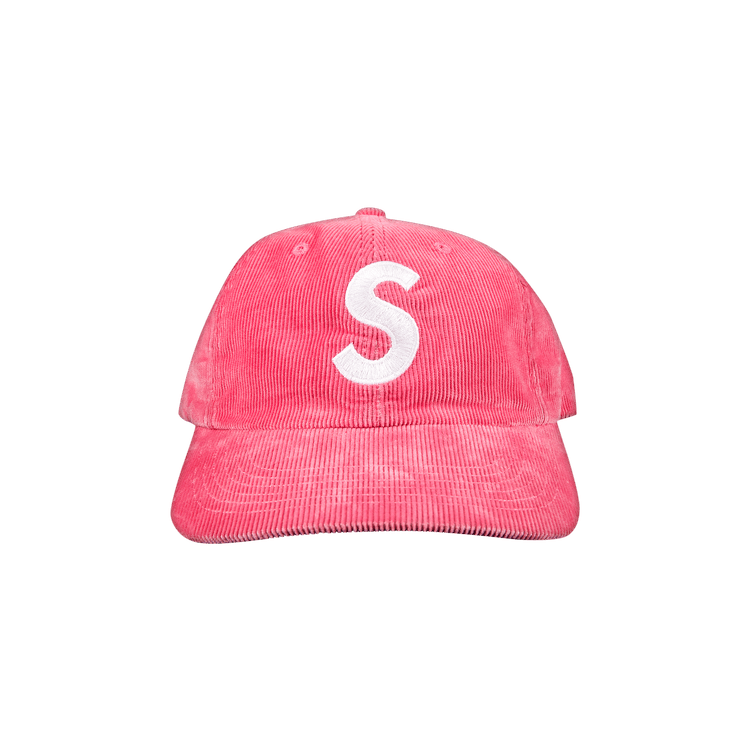 Supreme Fine Wale Corduroy S Logo 6-Panel 'Pink'