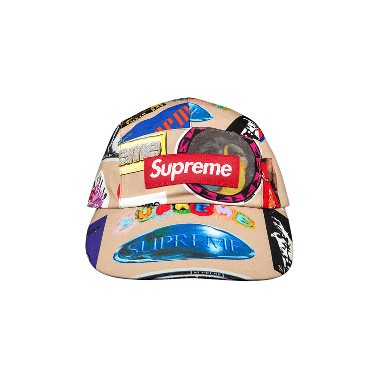 Supreme GORE-TEX Long Bill Camp Cap 'Tan Stickers'