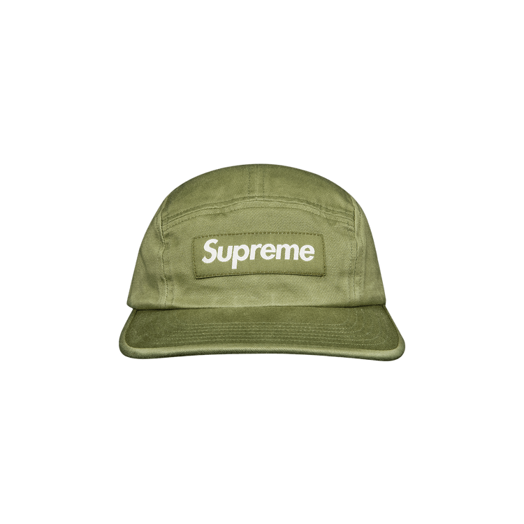 Supreme Washed Chino Twill Camp Cap 'Light Olive'