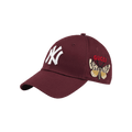 Gucci NY Yankees Patch Baseball Cap 'Burgundy'