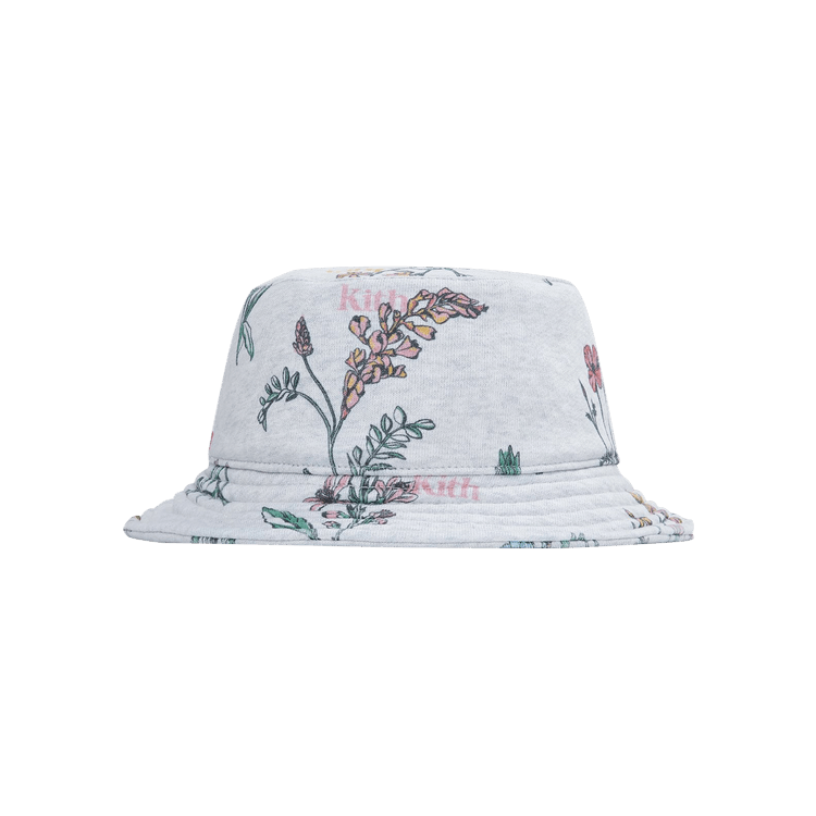 Kith Botanical Floral Bucket Hat 'Light Heather Grey'