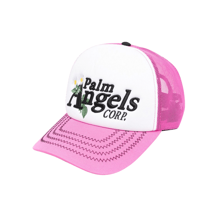 Palm Angels Daisy Logo Cap 'Pink Black'