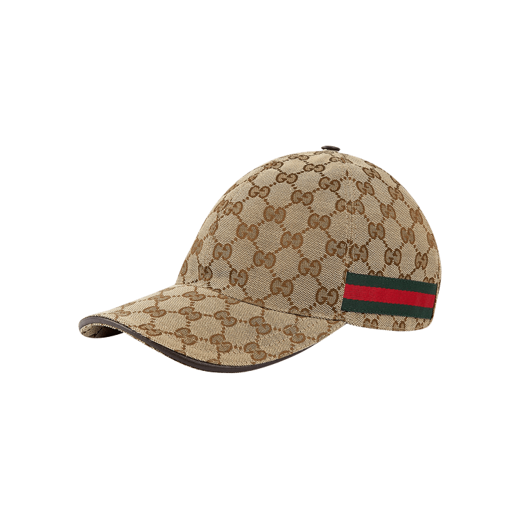 Gucci Original GG Canvas Baseball Hat With Web 'Beige'