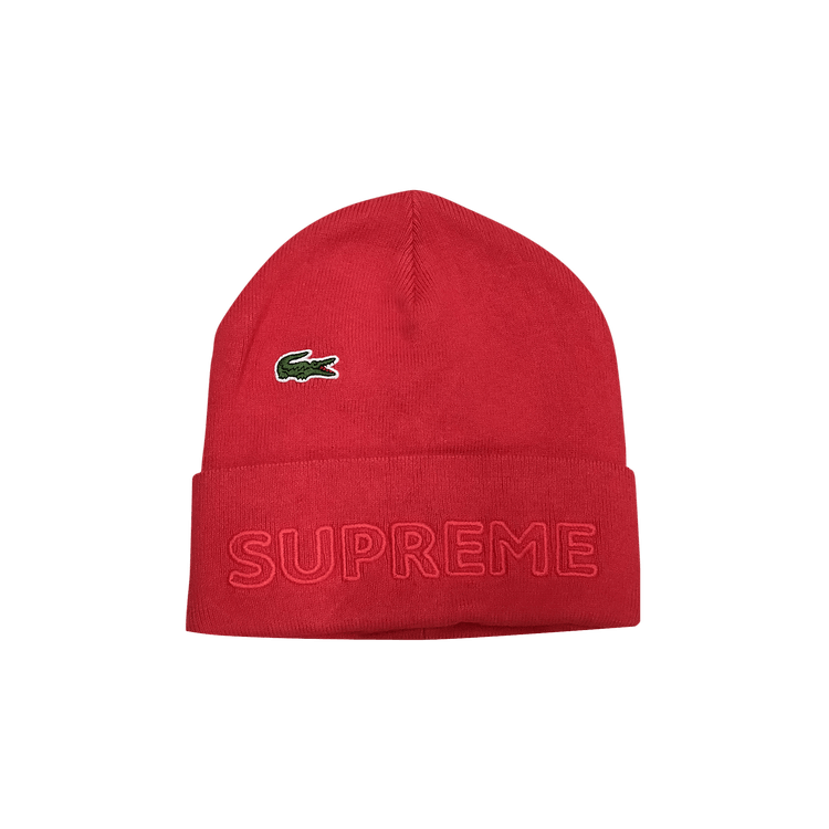 Supreme x Lacoste Beanie 'Red'