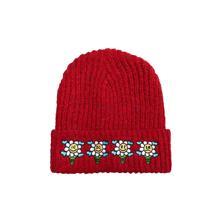 Icecream Speck Knit Hat 'Red'