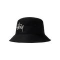 Stussy Big Logo Twill Bucket Hat 'Black'