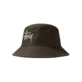 Stussy Big Logo Twill Bucket Hat 'Olive'