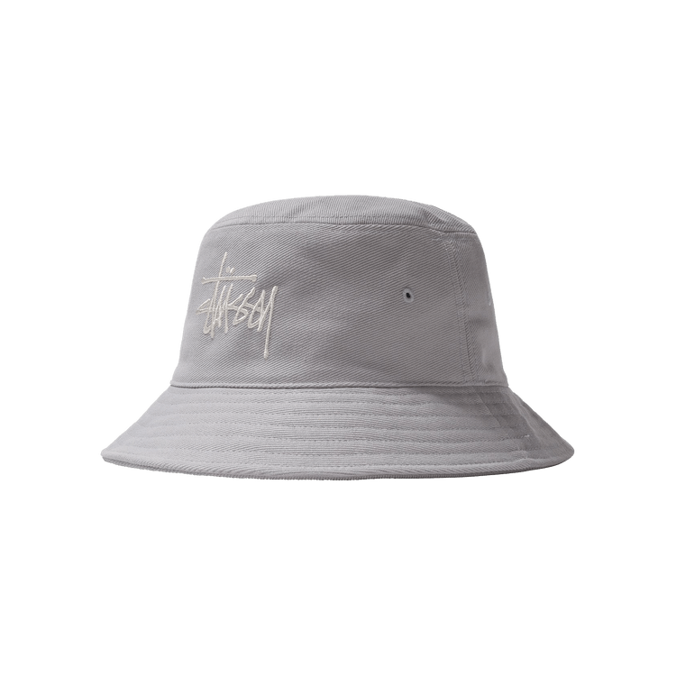 Stussy Big Logo Twill Bucket Hat 'Ice Blue'