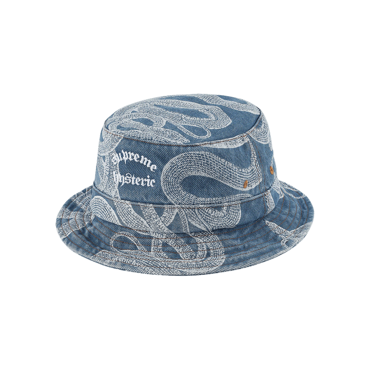 Supreme x Hysteric Glamour Snake Denim Crusher 'Blue'