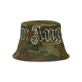 Palm Angels Logo Bucket Hat 'Military/White'