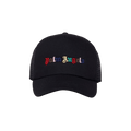 Palm Angels Rainbow Logo Cap 'Black/Multicolor'