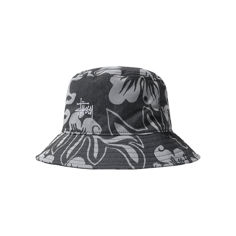 Stussy Nylon Hawaiian Bucket Hat 'White'