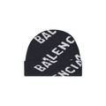 Balenciaga All Over Logo Hat 'Navy/White'