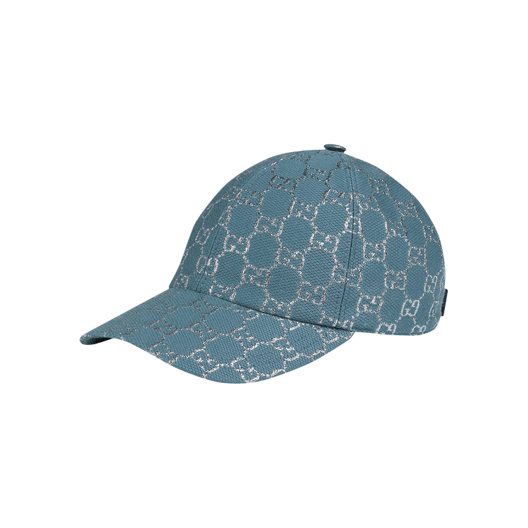 Gucci GG Lamé Baseball Hat 'Light Blue/White'