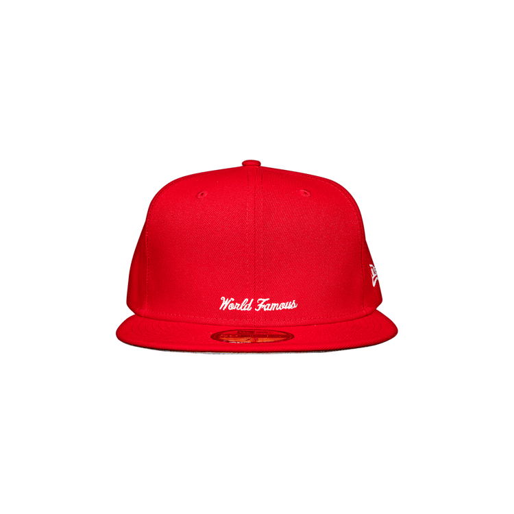 Supreme x New Era Reverse Box Logo Hat 'Red'