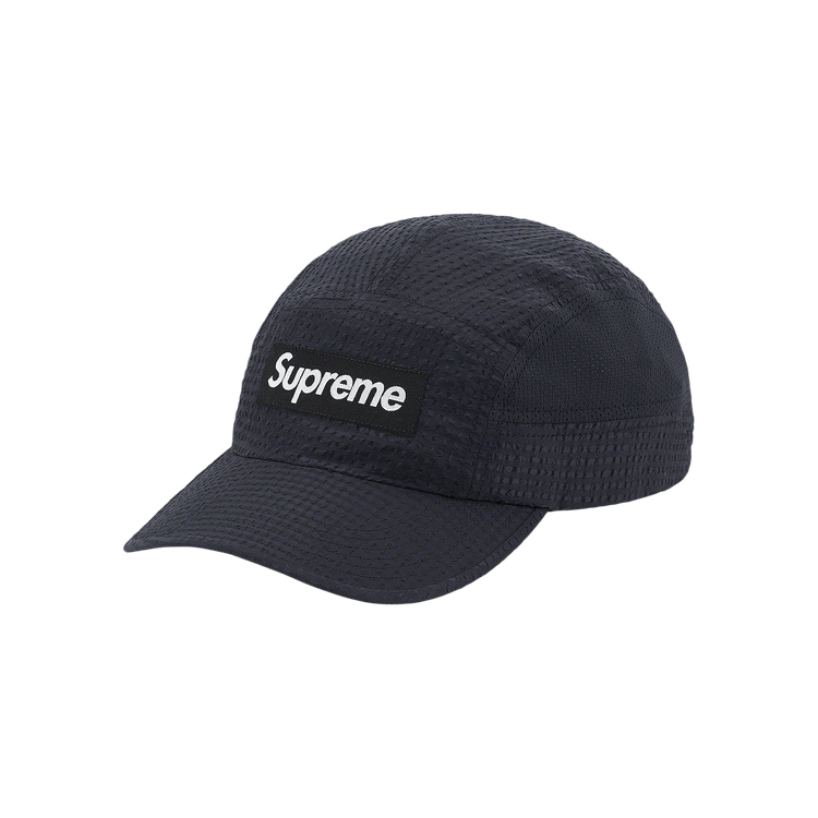Supreme Mesh Seersucker Camp Cap 'Black'