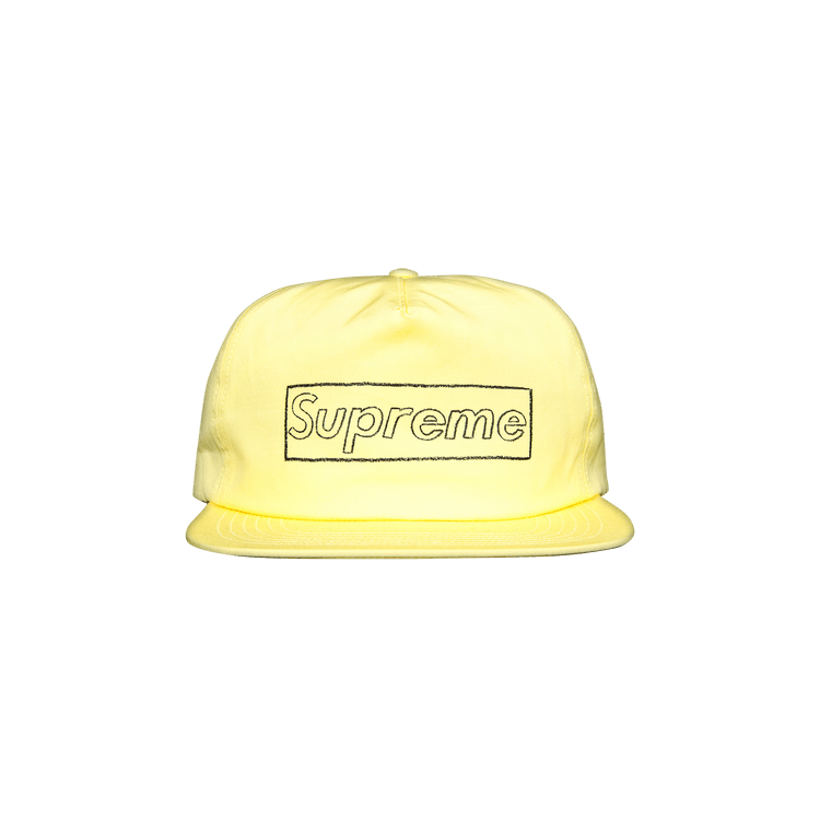 Supreme x KAWS Chalk Logo 5-Panel 'Pale Yellow'