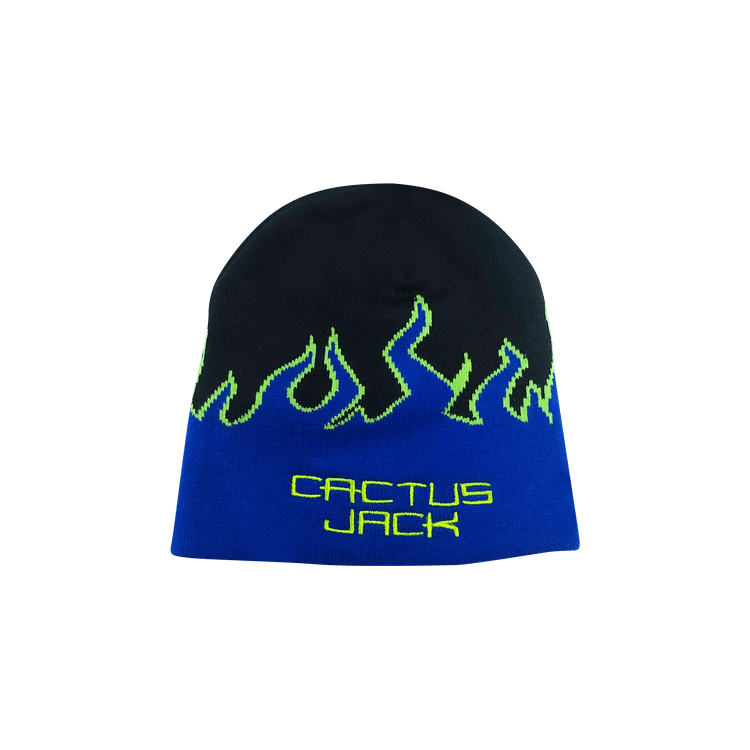 Cactus Jack by Travis Scott Digital Logo Beanie 'Black/Blue'