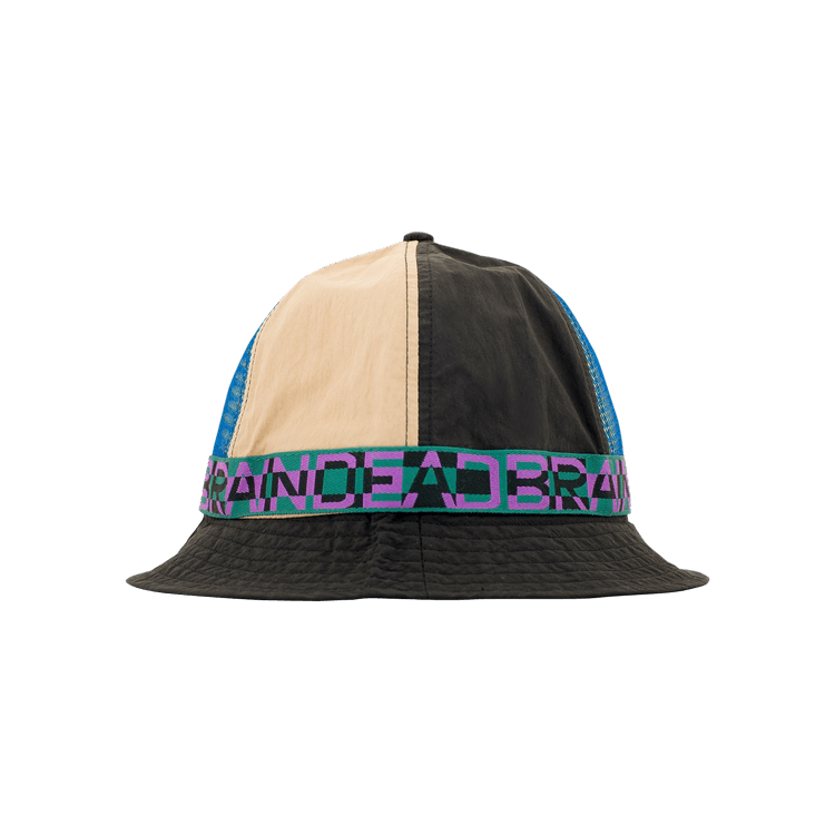 Brain Dead Nigel Color Blocked Bell Bucket Hat 'Black'