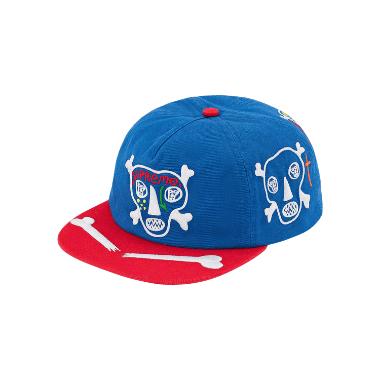 Supreme x Clayton Patterson Skulls 5-Panel 'Royal'