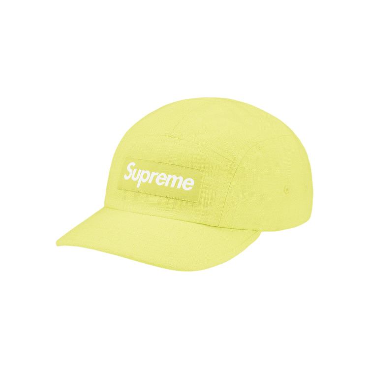 Supreme Linen Camp Cap 'Lime'