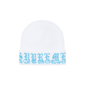 Supreme Old English Rhinestone Beanie 'White'