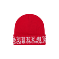 Supreme Old English Rhinestone Beanie 'Red'