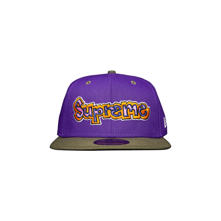 Supreme x New Era Gonz Logo Hat 'Purple'