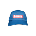 Supreme Reversed Label Camp Cap 'Light Royal'