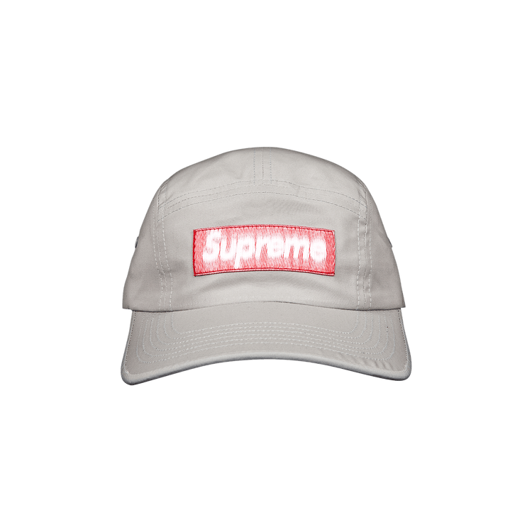 Supreme Reversed Label Camp Cap 'Grey'