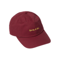 Sporty & Rich Classic Logo Hat 'Burgundy'