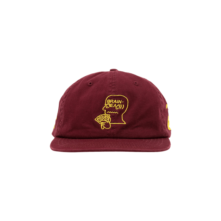Brain Dead x Magic: The Gathering Embroidered 6 Panel Cap 'Burgundy'